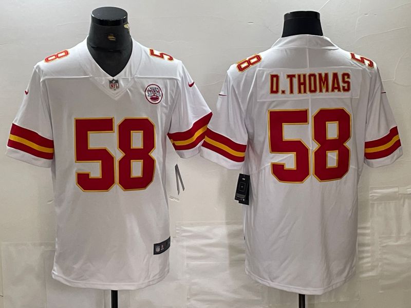 Men Kansas City Chiefs #58 D.Thomas White 2024 Nike Vapor Untouchable Limited NFL Jersey
